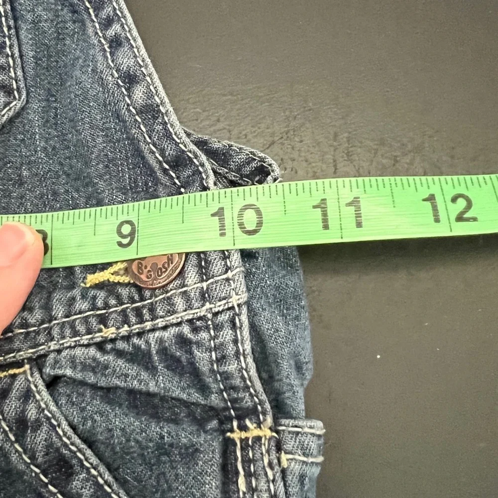 OshKosh B'gosh VTG Overalls Dark Wash Denim Classic Workwear 12 Months